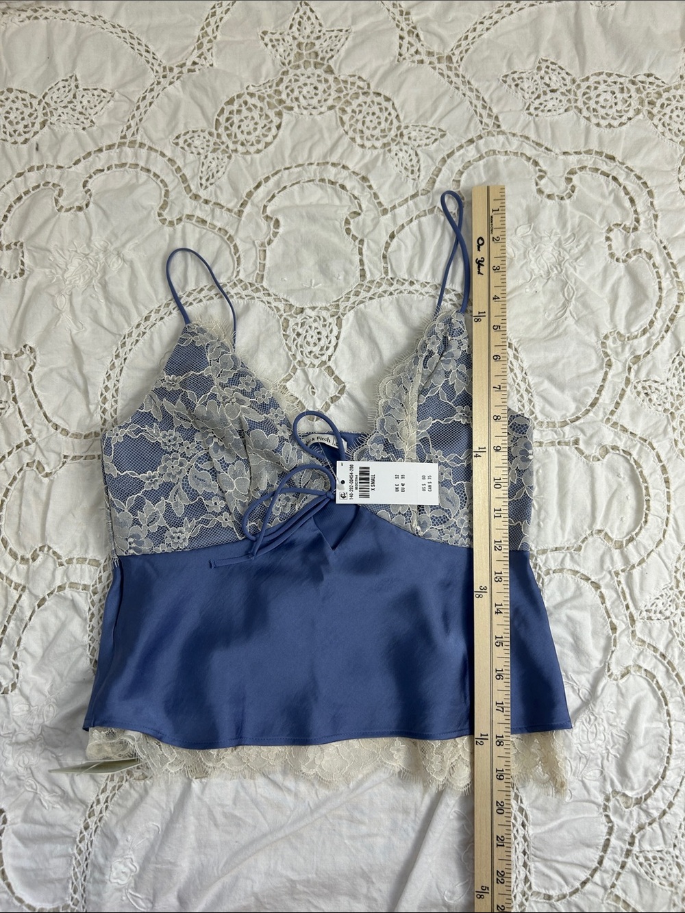 NWT Abercrombie & Fitch Bella Tie Front Cami XS - Picture 10 of 13